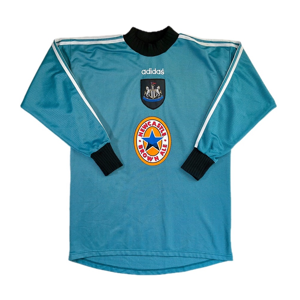 Vintage 96-98 Adidas Newcastle United Soccer Goalkeeper Jersey Size Large LS